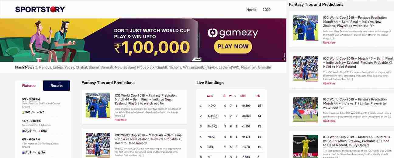 Fantasy cricket get tips and predictions development by bmcoder.